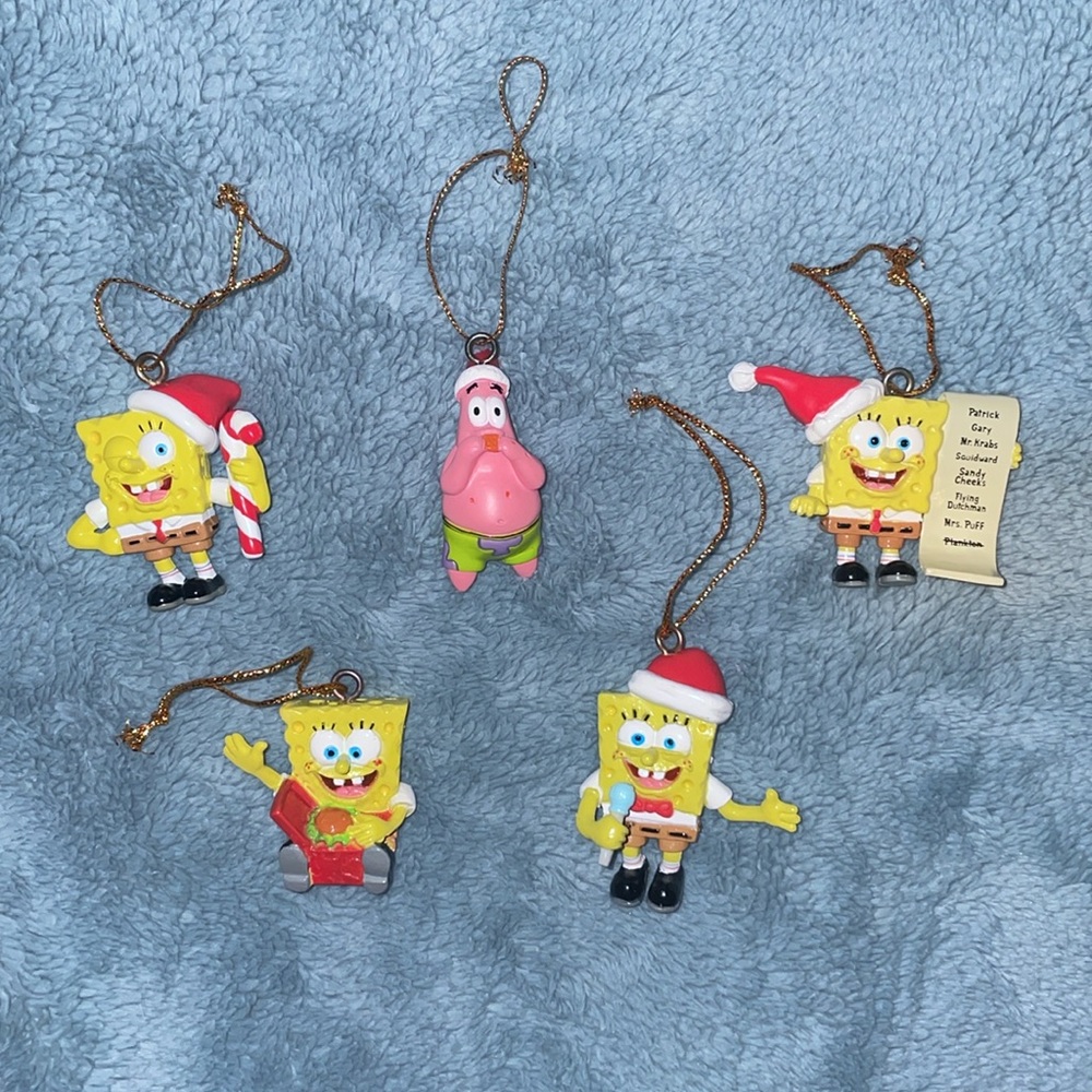 SpongeBob SquarePants Christmas Ornaments Set